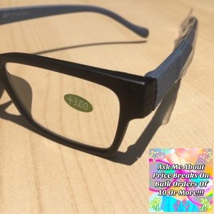 NWT Distressed Front Black w/Blue Arms Glasses